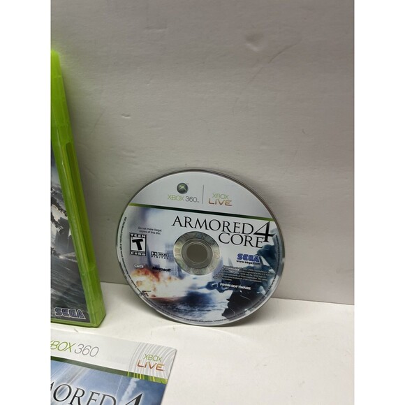 Armored Core 4 (Microsoft Xbox 360, 2007) CIB Complete w/ Manual - Picture 3 of 4